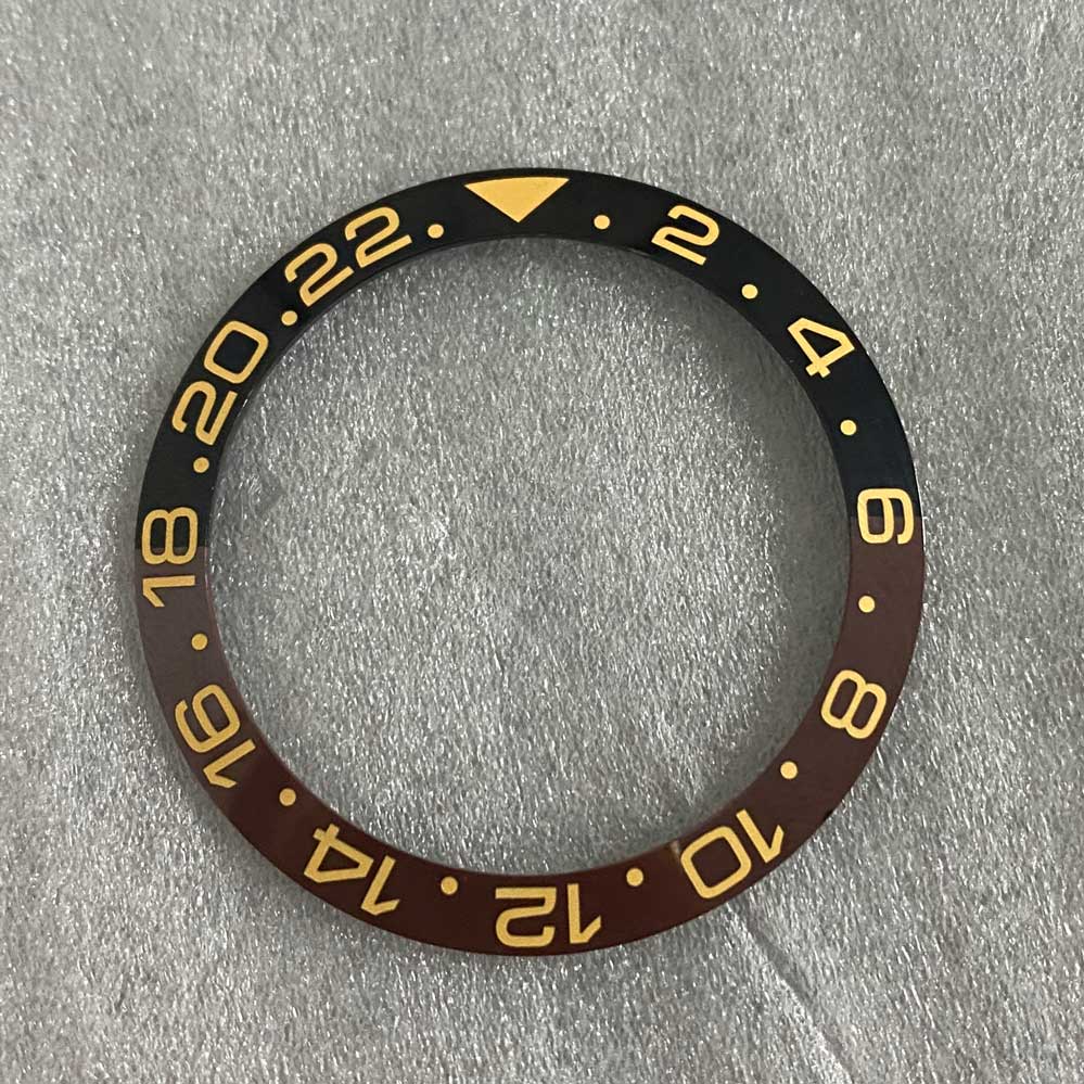 4 Couleurs De Lunette De Montre En Céramique, Pièce De Rechange (bleu