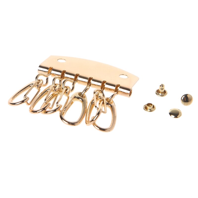 Gør-det-selv hummer låse clips taske nøglering krog nøglering pung pung tilbehør: Guld
