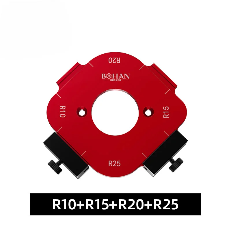 Houtbewerking Hoek Positionering Mold Rand Trimmen Machine Elektrische Hout Frees Ronde R-hoek Arc R10-50R Handgereedschap: GOLD