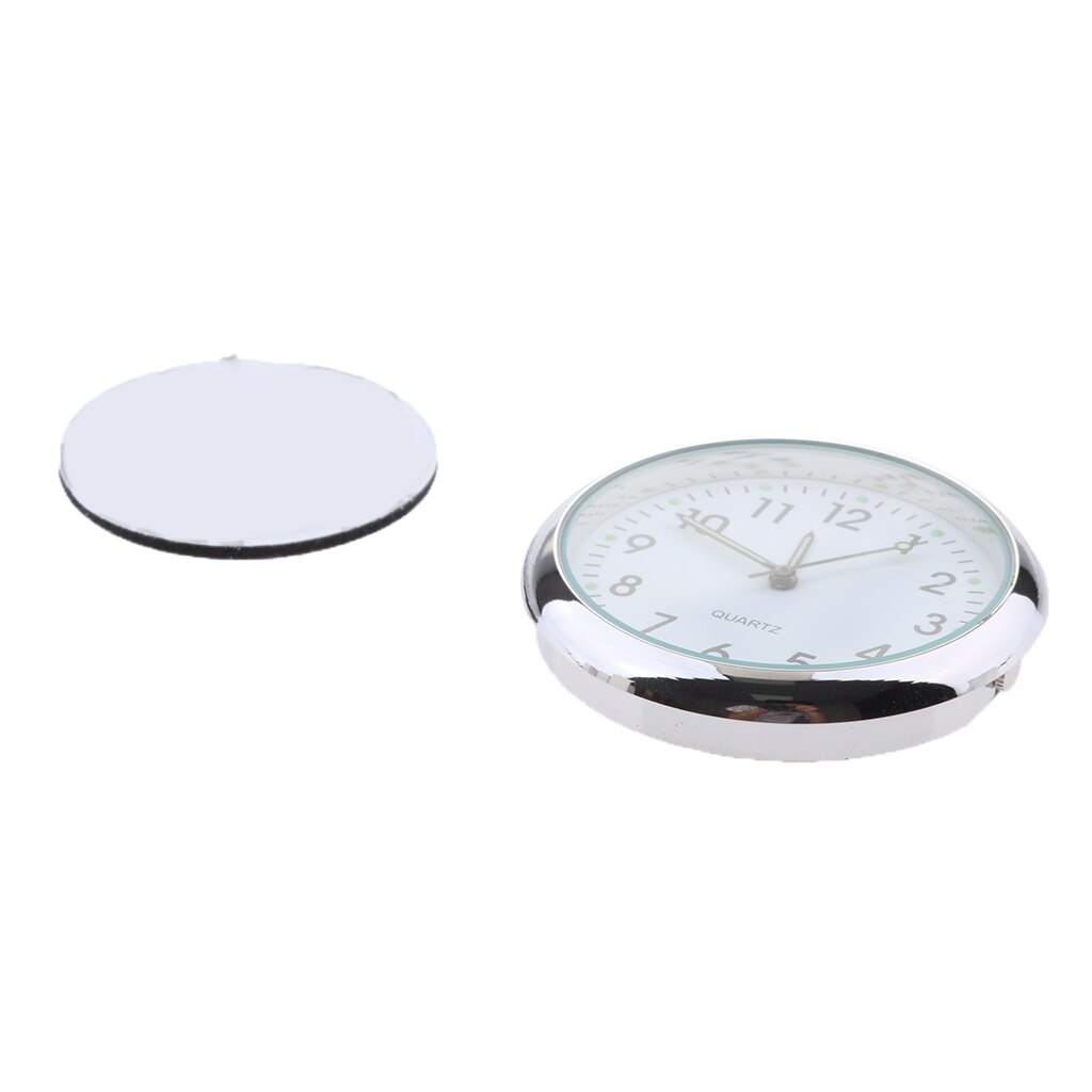 Horloge de tableau de bord de voiture | De haute précision avec adhésif, classique, Mini horloge à Quartz, pièces de rechange pour l'automobile