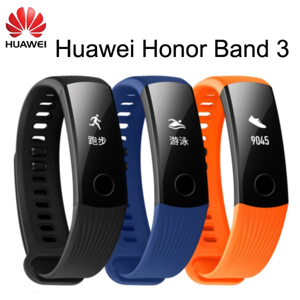 Originele Huawei Honor Band 3 Smart Armband Fitness Hartslagmeter Smart Polsband Zwemmen Waterdichte Tracker