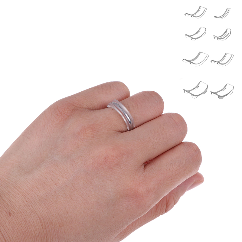 8Pcs/set Invisible Ring Size Adjuster For Loose Ring Size Reducer Spacer Ring Guard