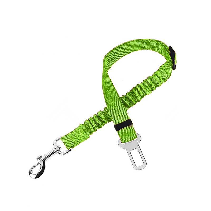 Hond Autogordel Elastische Verstelbaar Leash Riem Voor Huisdier Auto Reizen Hond Kat Veiligheid Touw Pet Travel Essentials Accessoires: green