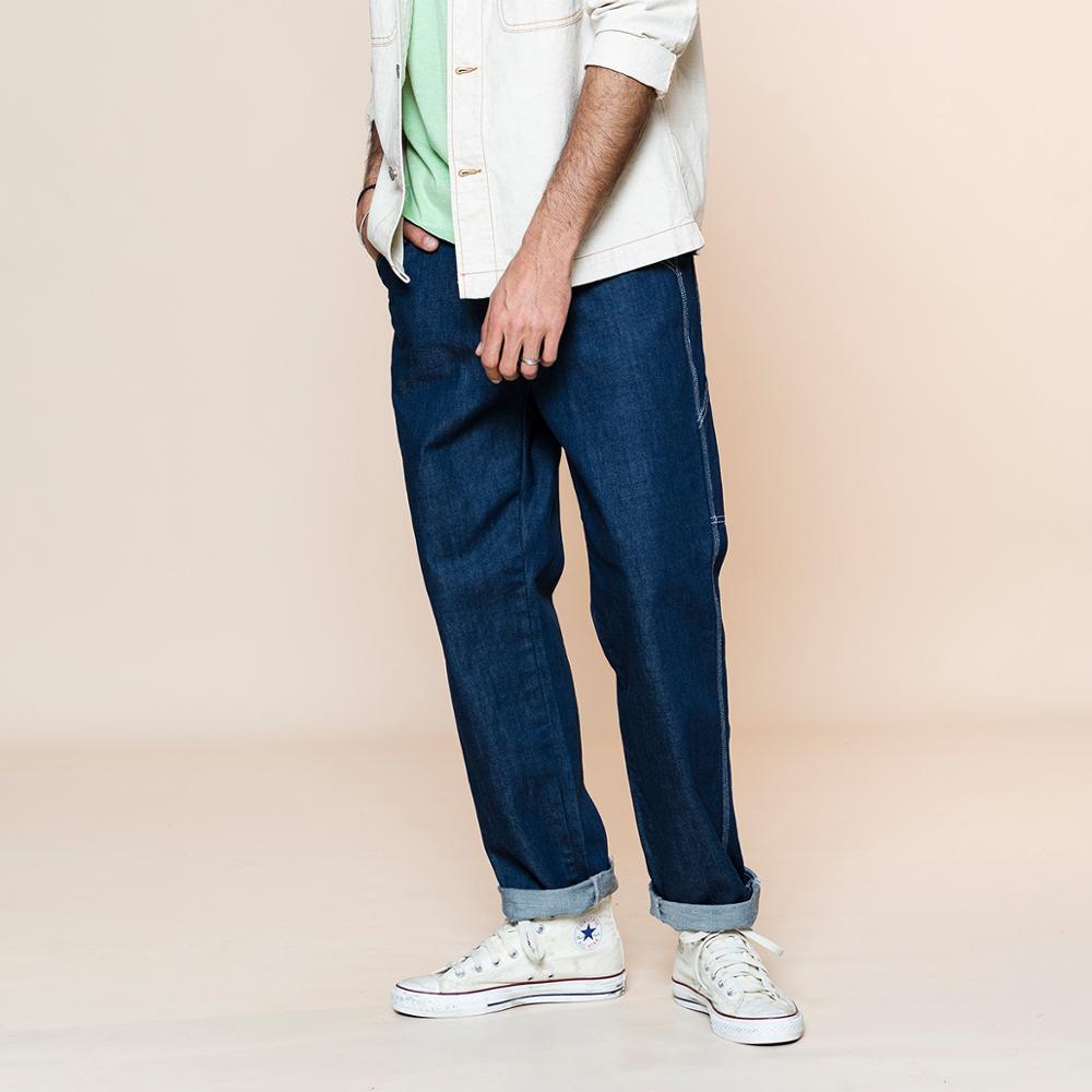 Simwood sommer løse straight jeans herre plus size oversize bukser streetwear plus størrelse  sj130253