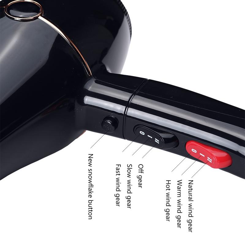 Salon High Power Ionic Hair Dryer Constant Temperature and Cold Wind Fast Dry Special Blow Dryer for Home Hotel