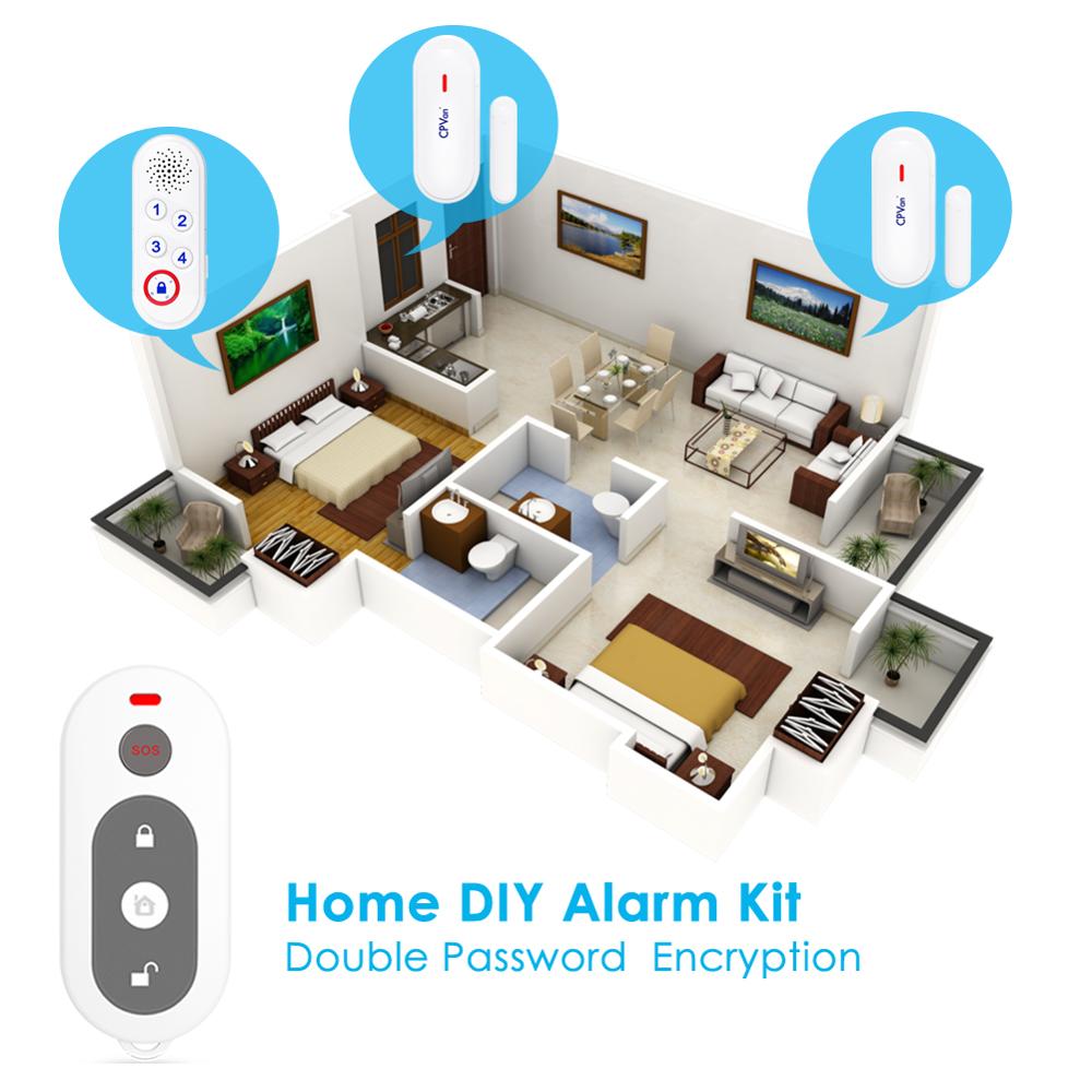 Cpvan Home Security Alarm Infrarood Sensor Anti-Diefstal Bewegingsmelder 433Mhz Alarmsysteem Home Сигнализация Для Дома