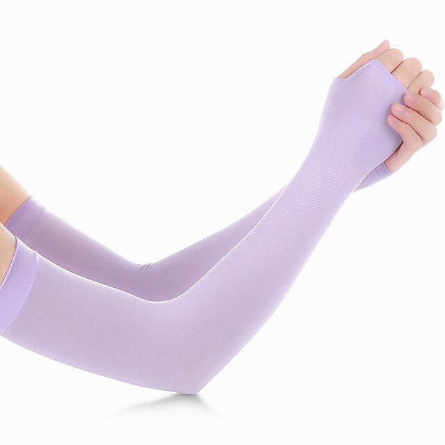 HEALLILY Armwarmers van kant met zonbescherming voor wielersport - Kaki