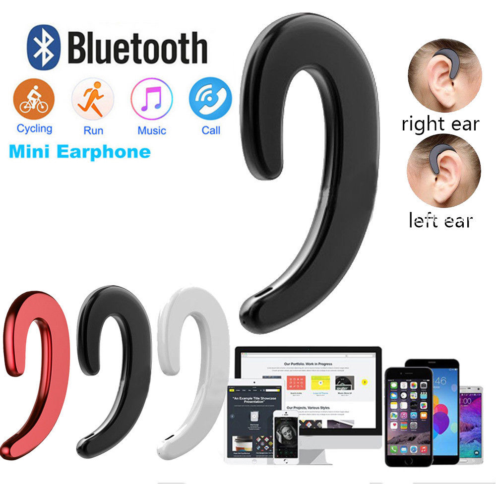 Oor Bluetooth Beengeleiding Koptelefoon Stereo Draadloze Oortelefoon Headset Mic