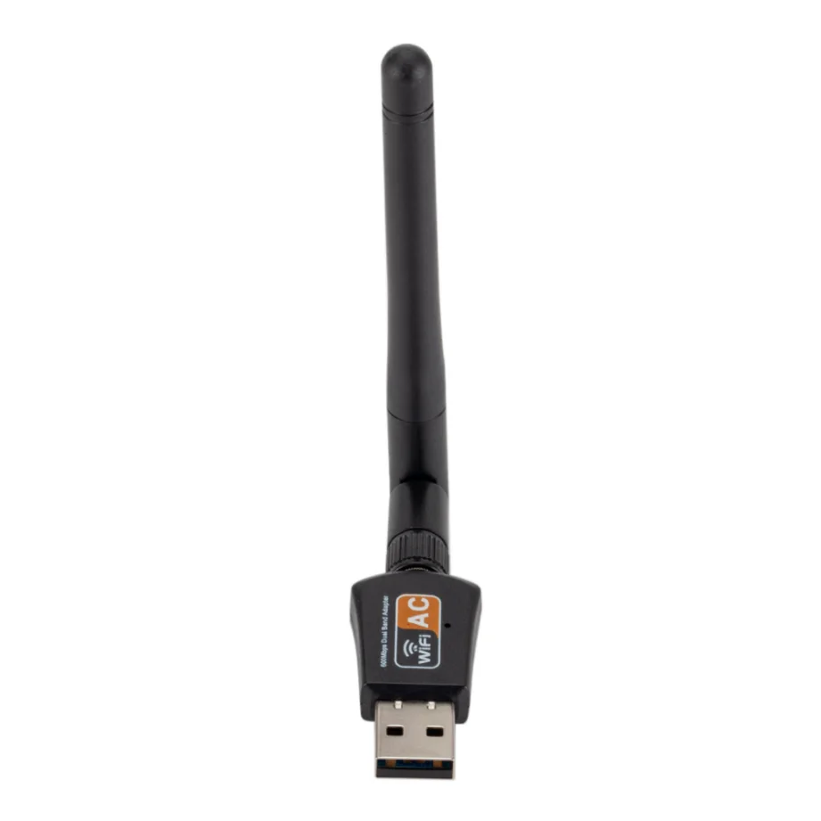 Grwibeou Dual Band 600Mbps USB WIFI Adapter 2.4GHz 5GHz WiFi With Antenna PC Mini Computer Network Card Receiver For PC Laptop