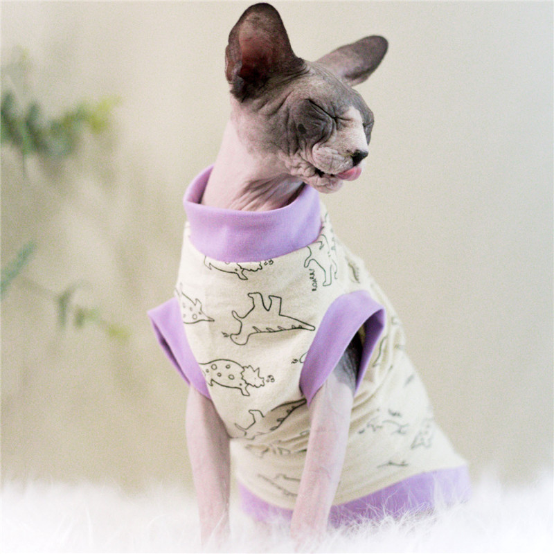 sphynx cat clothes Cat Clothes Spring Summer Cat Apparel Hairless Cat Outfits kitten sphynx clothes
