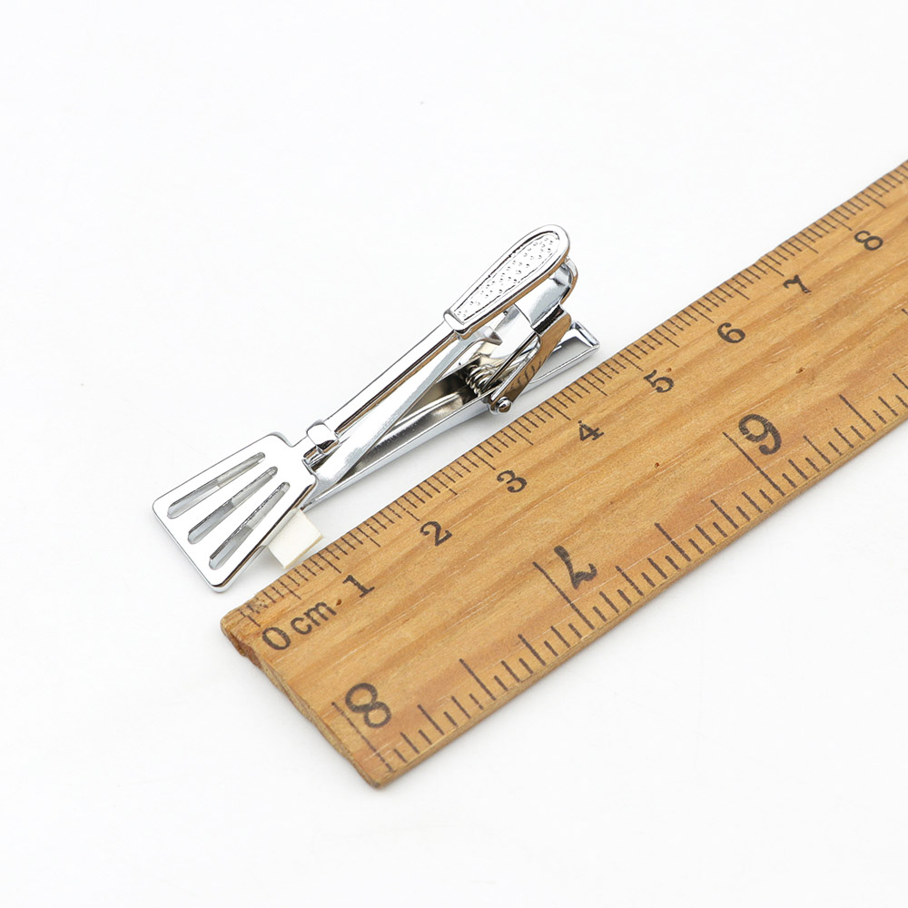 Küchenchef Männer der Küche Krawatte Clips Metall Gabel Messer Löffel Silber Gold Nette Delfin Pfeil Stift Auto Flugzeug Bräutigam Bar Party Zubehör: 14