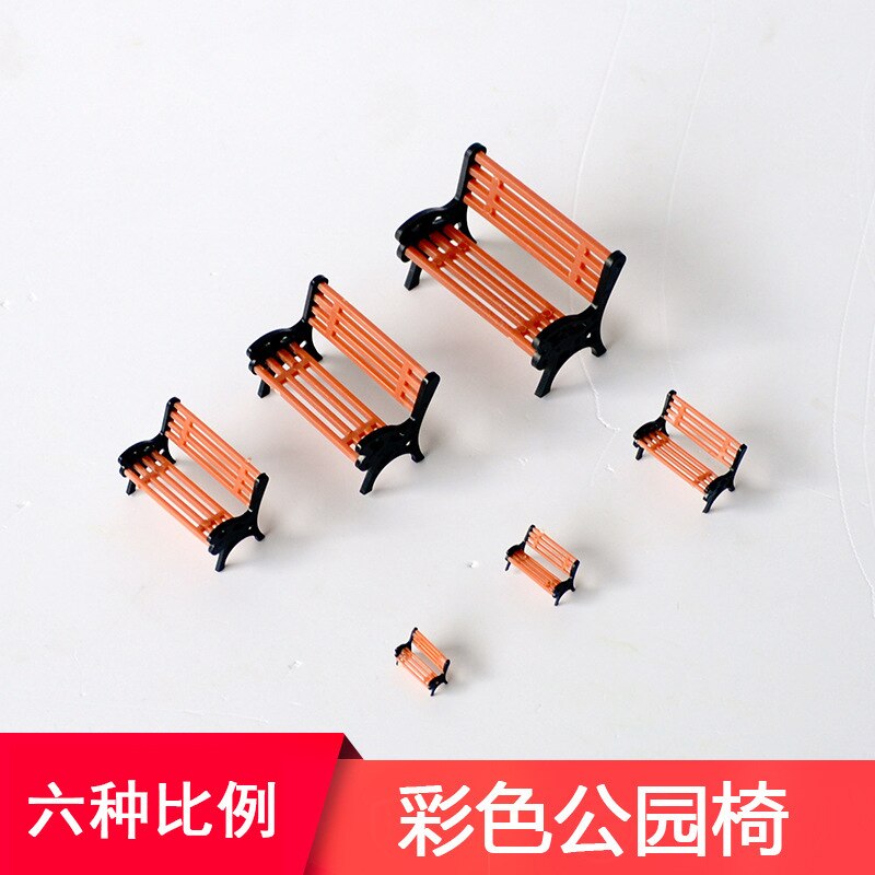 5Pcs 1/25-1/150 Schaal Plastic Bench Miniatuur Zand Plaat Model Park Sence