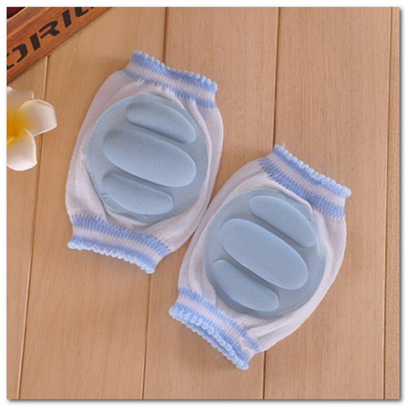 Rodilleras de gateo para bebé, almohadilla para codo de gatear de seguridad para niño y niña, rodillera protectora de malla de seguridad: JB525 3 stripe navy