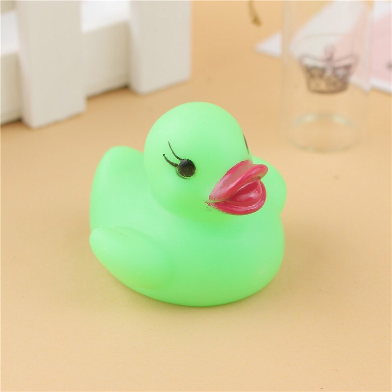 Jouets de bain en plastique bébé | Canard lumineux à détection d'eau, jouets flottants pour enfants, son grinçant pour enfants, canards de bain,: 3
