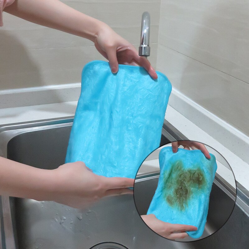 Servilletas de microfibra de bambú para cocina, utensilios de cocina y vajilla, paño absorbente, herramientas de limpieza doméstica, Trapos de Bambú