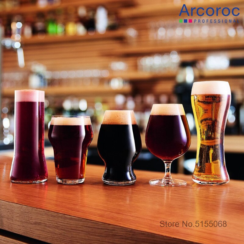 Frankrijk Arcoroc Gehard Glas Bierpullen Onbreekbaar Grote Capaciteit Tarwe Bier Tumbler Pilsner Gehard Glas Spoeling Bier Mok