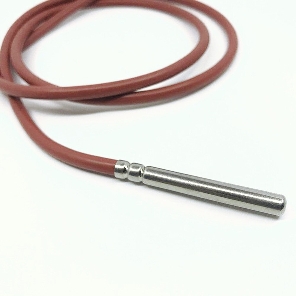 waterproof pt100 temperature sensor three wire platinum thermal resistance silicone wire shield cable