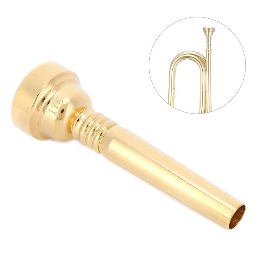 Trumpet Mouthpiece 17C Size for Bach Beginner Musical Trumpet Accessories Parts or Finger Exerciser