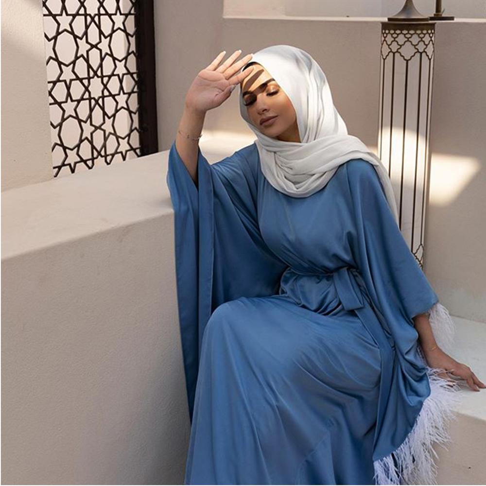 Muslimi abaya mekko lepakko hiha ramadan dubai islamilainen kalkkuna nainen hijab mekot tupsu viitta musulman marokkolainen kaftan