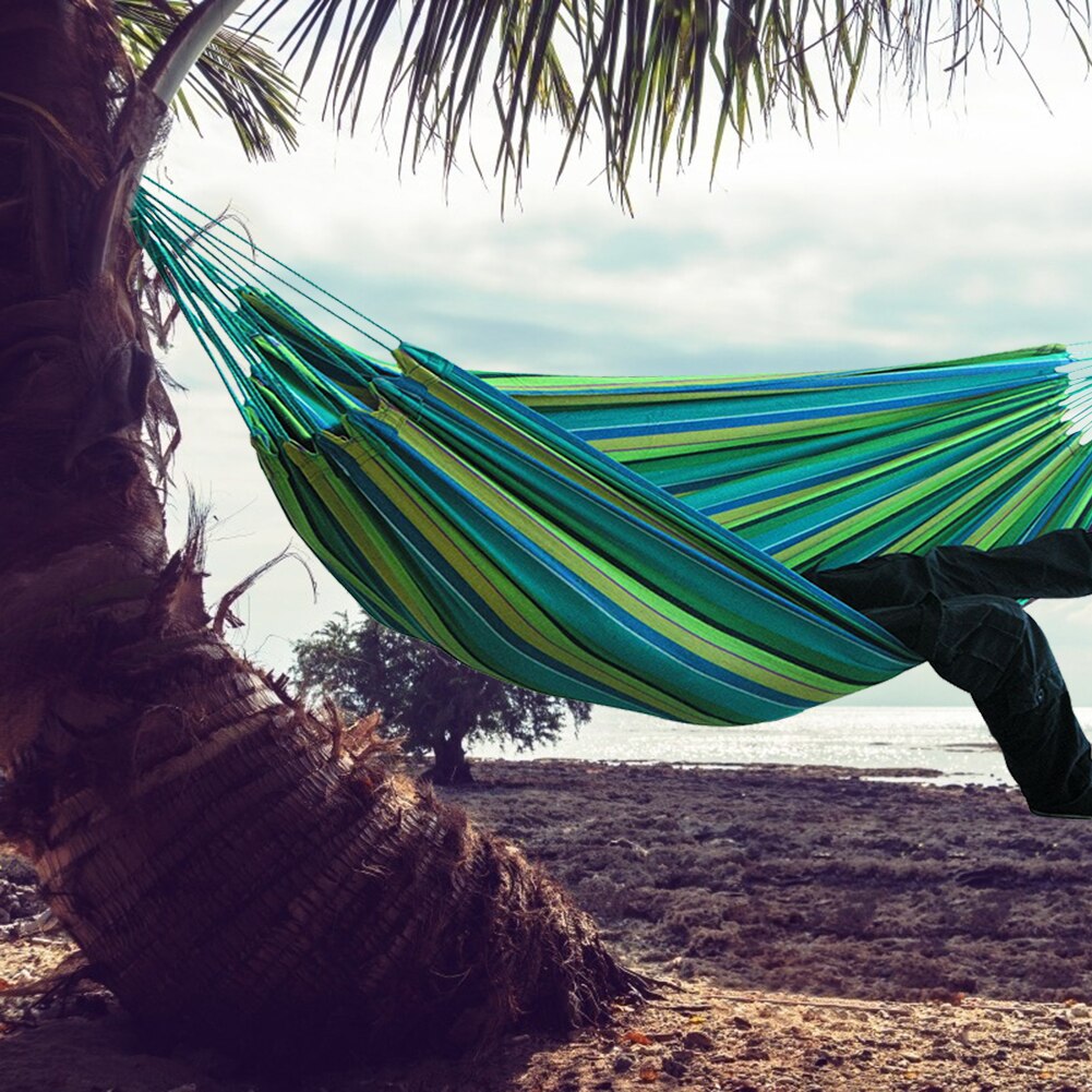 Portable Outdoor Canvas Hammock Stand（NO STAND） Camping Sleeping Swing Hanging Bed Yard Garden Furniture Support