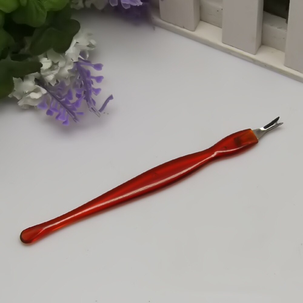 2 pc outil d'art des ongles fourche peau morte pour manucure cuticule enlever pédicure Salon cuticule poussoir maison Salon