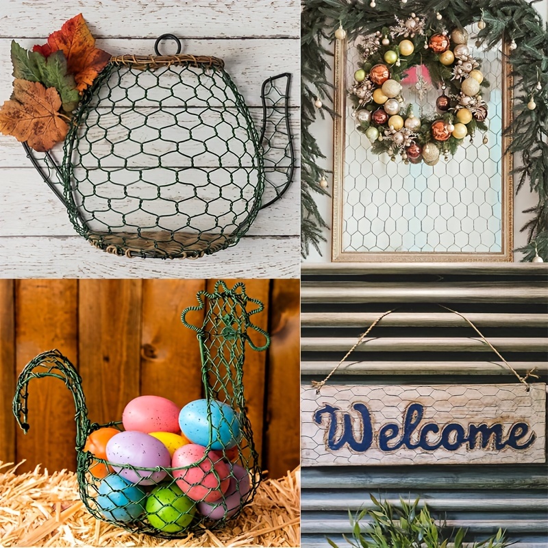 Fencing Chicken Wire Mesh For Garden Chicken Wire For Crafts DIY Poultry Netting Wire Fencer For Coop Durable