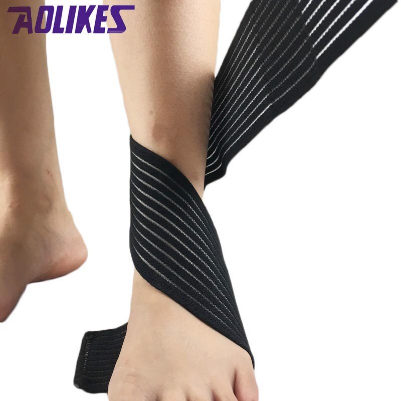 AOLIKES – Bandage de cheville élastique pour Sport, 1 pièce, pour la gymnastique, bande de protection des pieds, Support de retenue des tendons d&#39;achille, ceinture plantaire