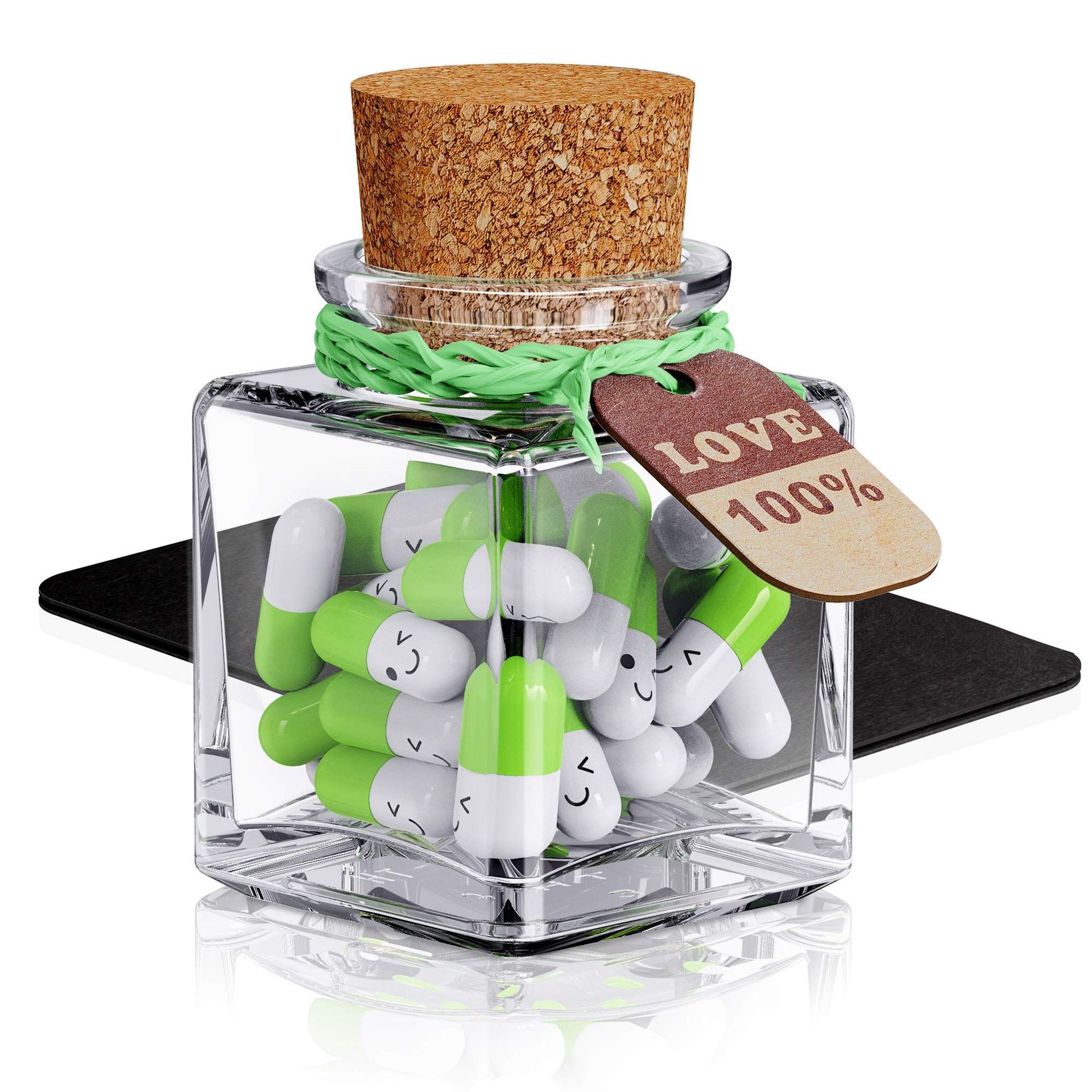 Mini papier de message mignon en capsule, pour lettre d'amour, pour des de noël avec souhait, de couleur claire, 100 pièces par lot: E