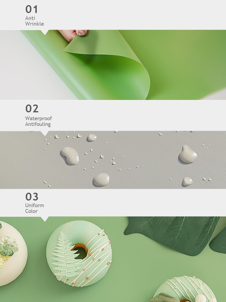 13 verschiedene Farben PVC Fotografie Kulissen Foto Studio Schießen Zubehör Requisiten matt Hintergrund Bord Wasserdichte Anti-falten