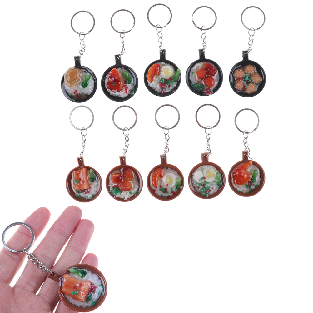 Food fruit vegetable Hamburger Chips Ornaments Moss DIY Cake Keyring Decoration Micro Landscape World Ornament: G