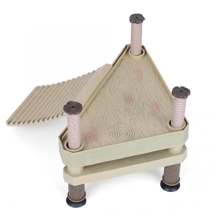 Grote Schildpad Reptielen Drijvende Platform Pier Met Oprit Ladder Terrarium Tank Ornament Aquarium Decoratie Accessoires