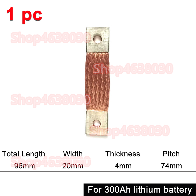 230Ah 280Ah 300Ah 12V Busbar Lifepo4 Battery Flexible Copper Connector 56mm 74mm for Lifepo4 Battery Use 1/2/3/4/8pcs: ROYAL BLUE