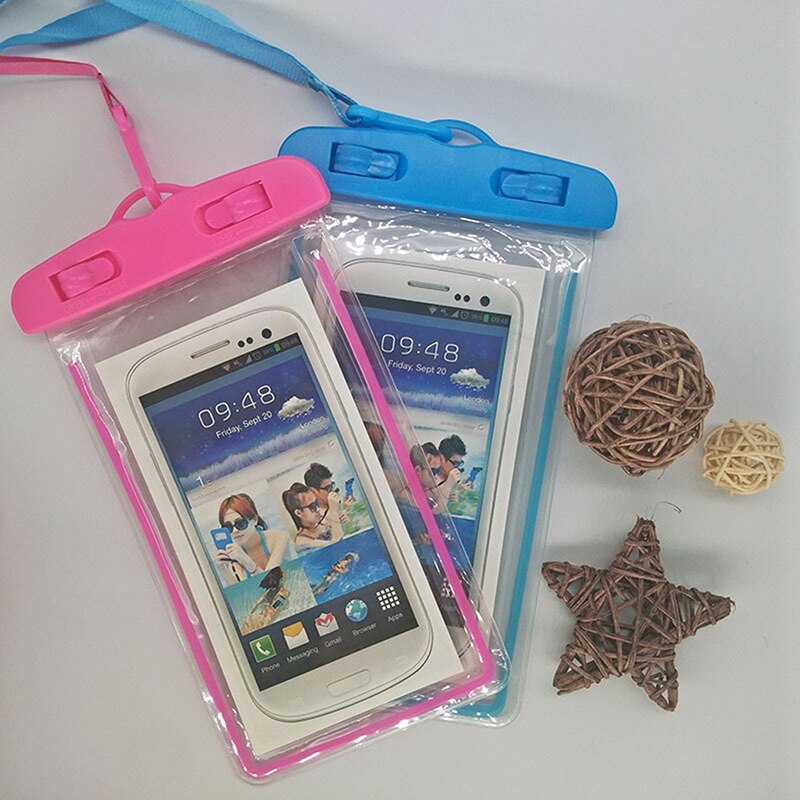L'été Lumineux Pochette Étanche Natation Gadget Plage Sac Étanche Housse De Téléphone Camping Ski Pour Le Téléphone Portable