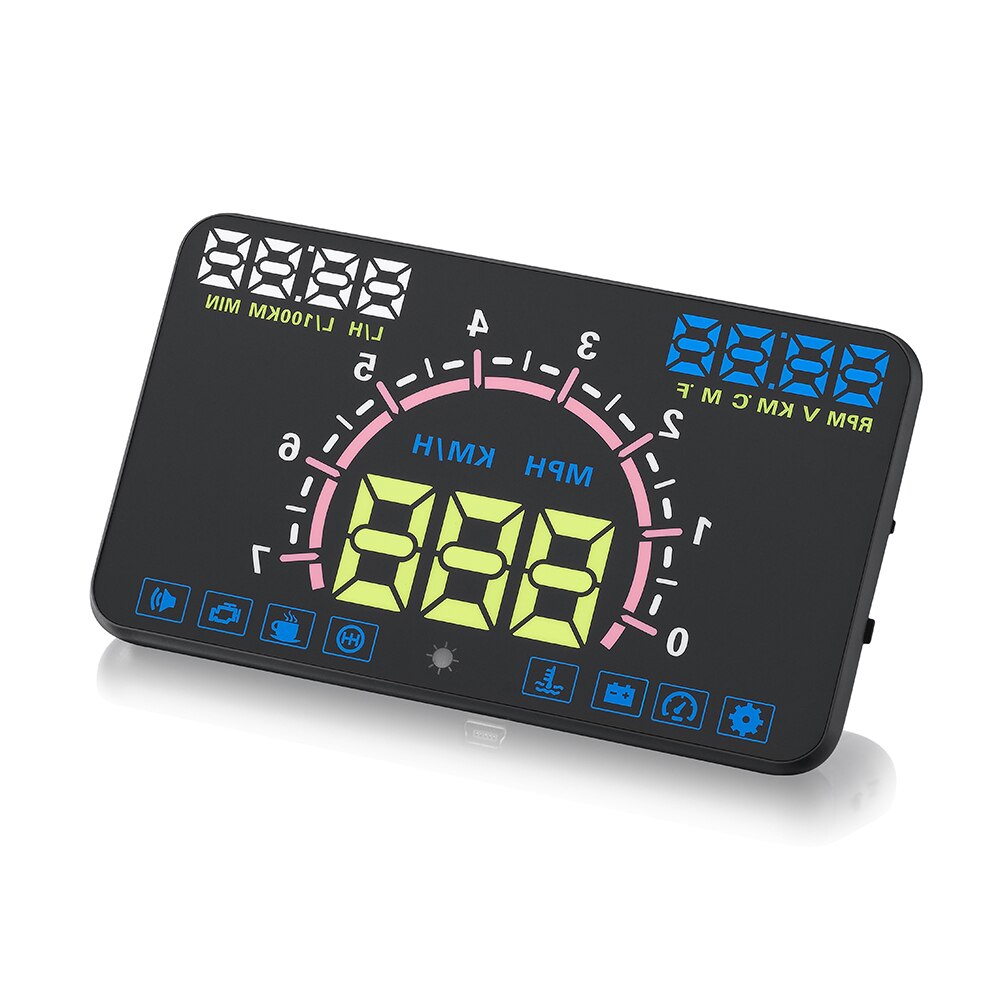 Universal HUD 4C2015 Head Up Display 5.5inch Digital Warning Windshield Projector Auto Accessories