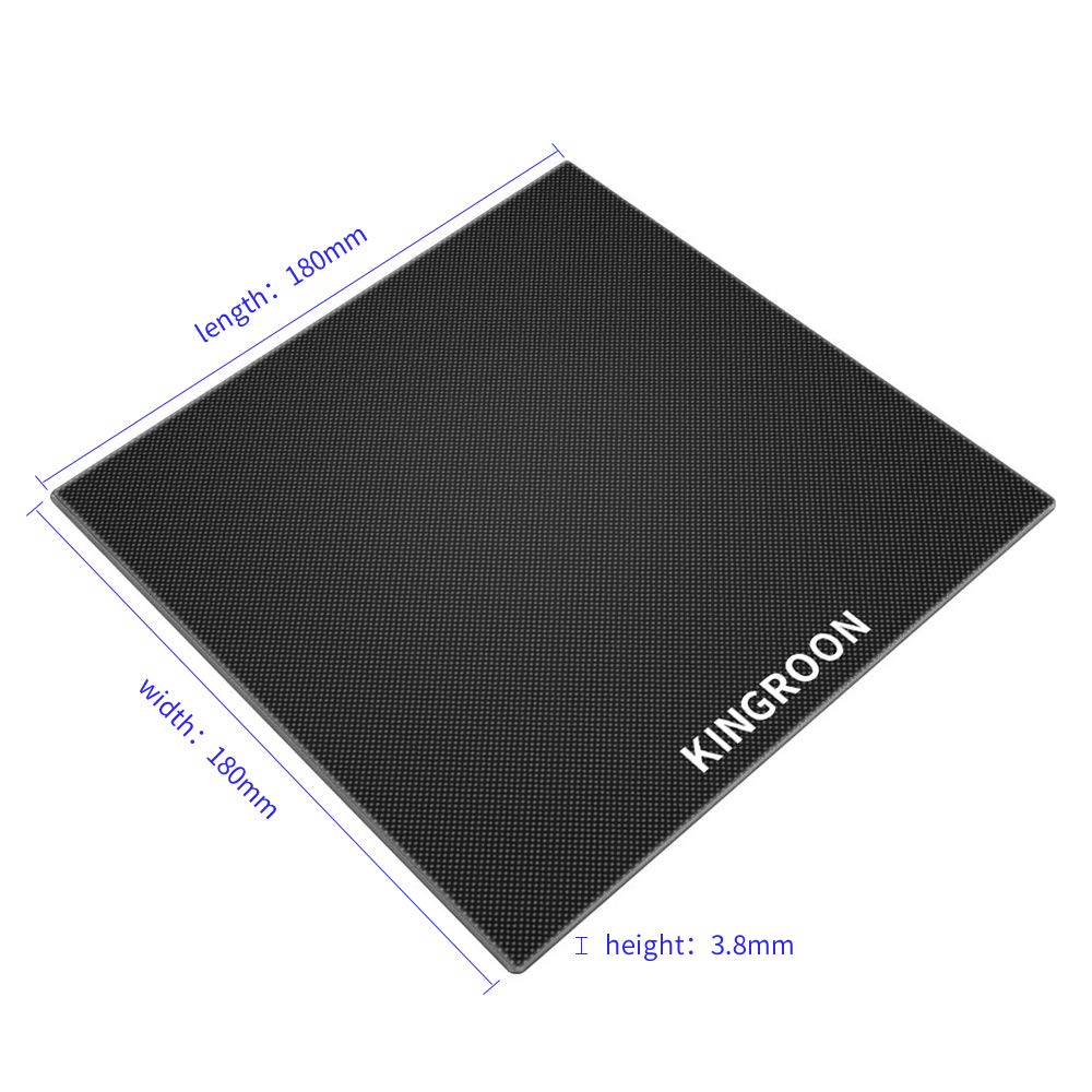 Kingroon KP3S 3D Printer Pei Warmte Bed Magnetische Film Glas Plaat Ultra-Base Bed Afdrukken Platform Glazen Plaat 180X180mm
