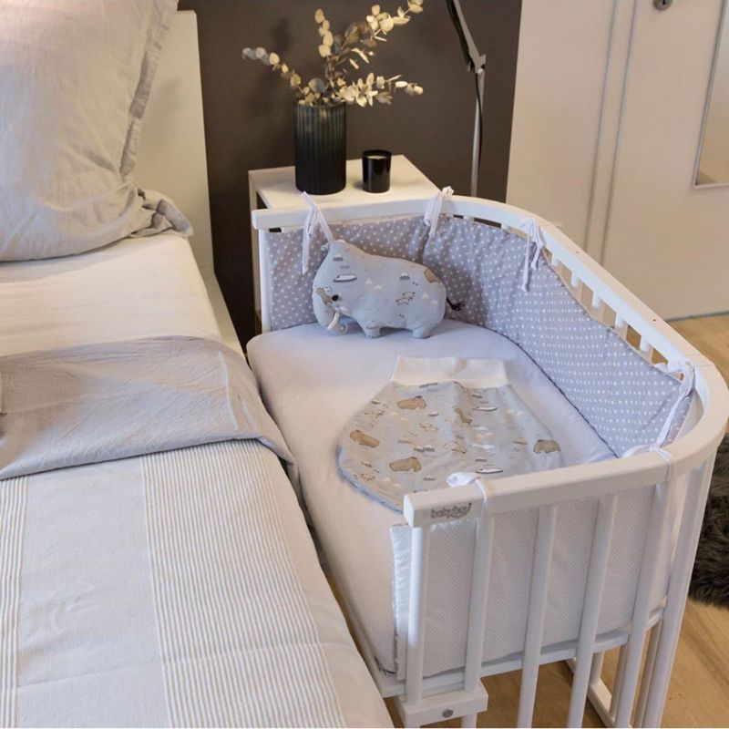 Baby seng tykkere kofangere puder nyfødte værelse indretning nordiske stjerner krybbe omkring barneseng beskytter