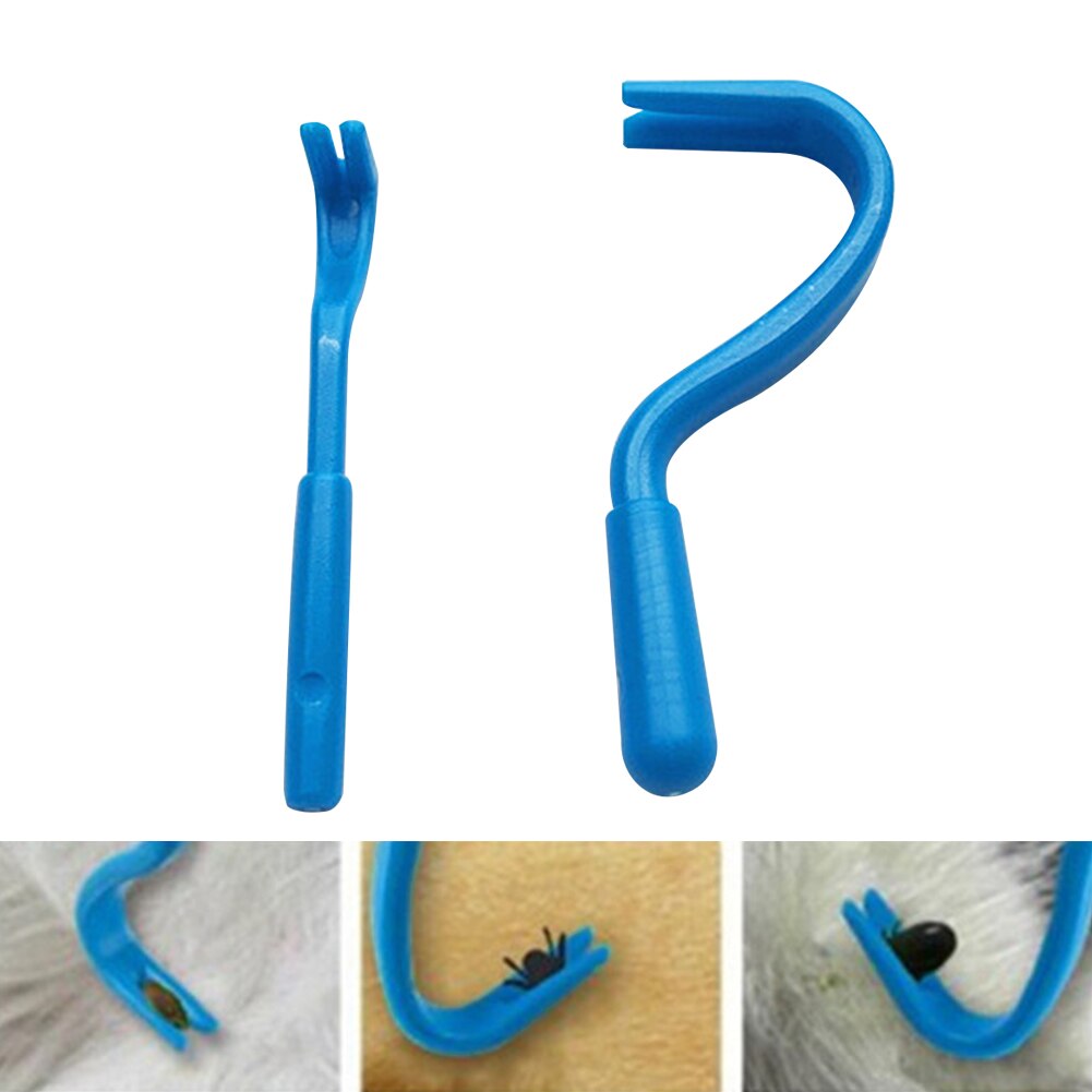 2 Stuks Pet Cleaning Tick Pincet Clip Puller Dier Krassen Apparaat Grooming Horse Kat Hond Kammen Haak Vlo Remover