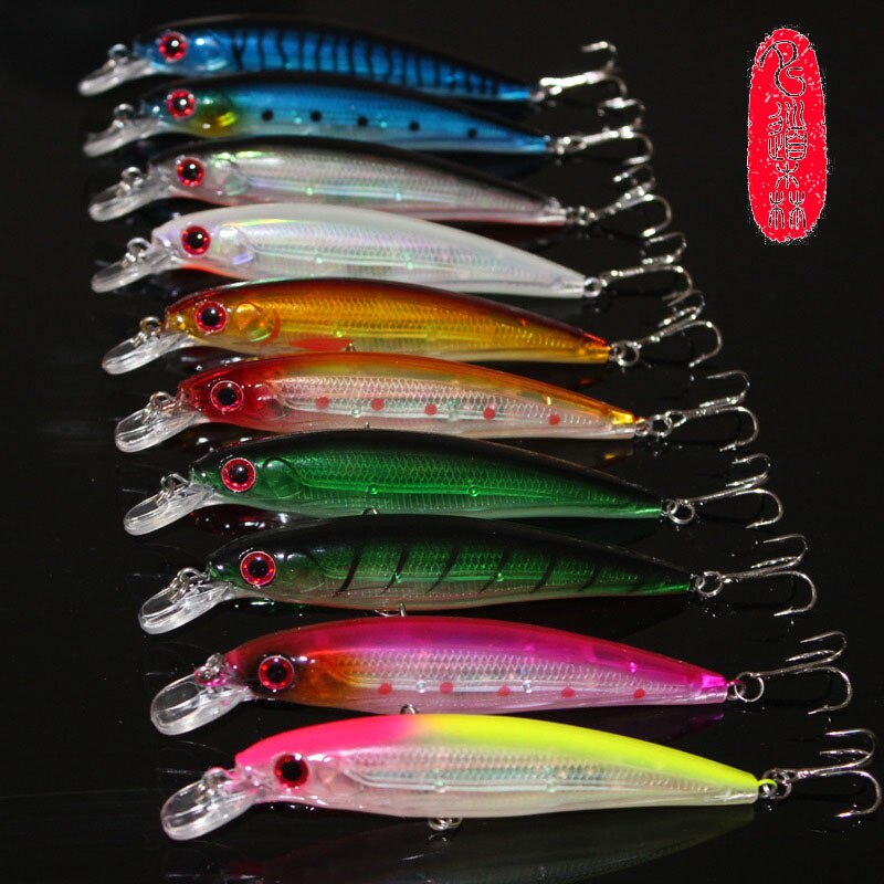 Fishing Toy Lure Simulation Bait DS10 11cm 13.5g 10pcs/lot 10 colors Sports and Entertainment
