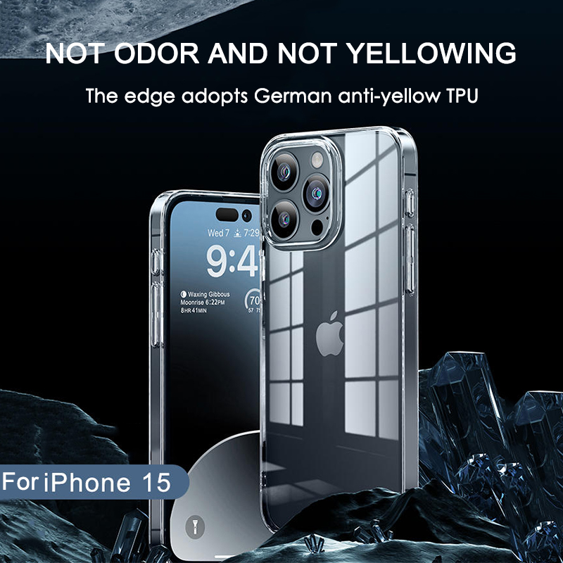 Coque de téléphone en Silicone transparent Ultra mince pour iPhone 15 14 13 12 11 Pro Max Mini TPU souple pour iPhone X XR XS 8 7 Plus coque arrière