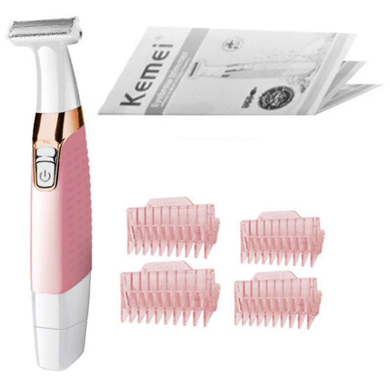 Waschbar wiederaufladbare elektrische frauen rasierer und Trimmer gesichts haar entfernung Dame bein voll körper Bikini Trimmer maschine schmerzlos