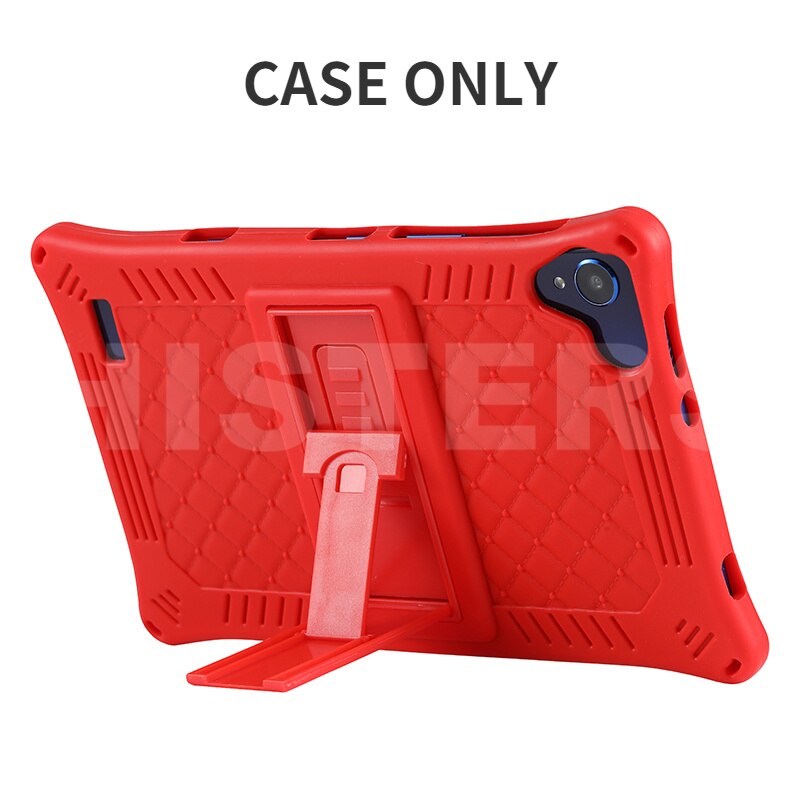 Pro Samsung Galaxis Tab A8 SM-T290 SM-T295 8.0" Tablette PC Sanft Shockproof Silizium Startseite Fall mit Rückseite Kickstand: FG-RD