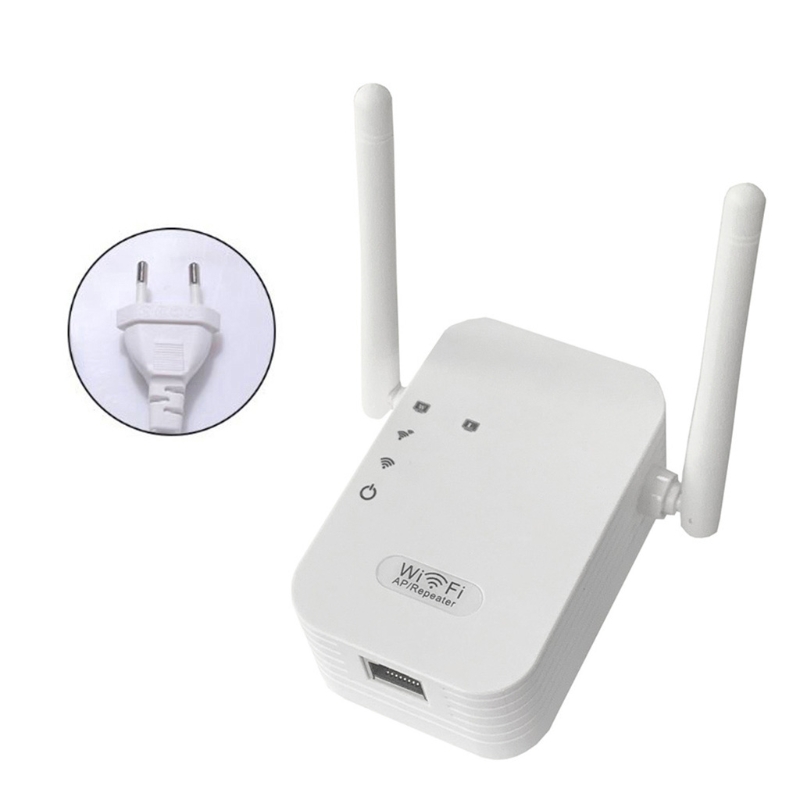 Easy Setup Wifi Repeater Wifi Booster Signaal Extender Draadloze Internet Versterker 300Mbps Wit