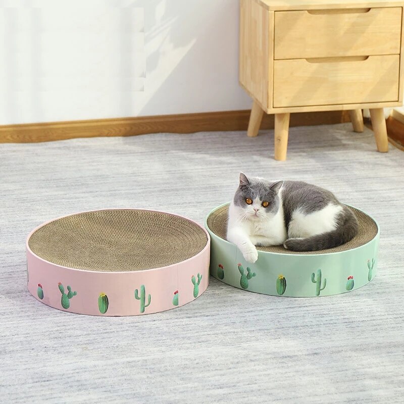 Rascador para gatos, rascador redondo de papel corrugado, rascador para gatos, para pulir uñas, protección interactiva, muebles, juguetes para gatos, suministros para mascotas