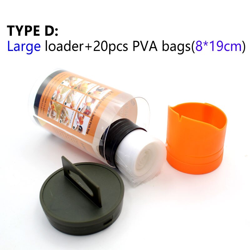 Carp Fishing Kit PVA Bag System Carp Bait Loading Tools PVA Stems Loader For Carp Rigs Method Feeder Fishing Tackle Accessories: Type D