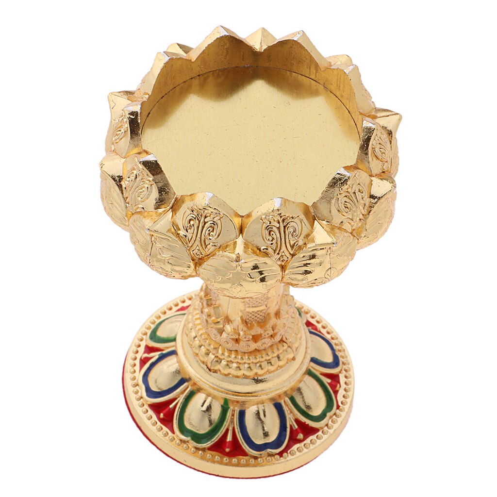 45/76mm höjd buddha lotus smör ljus lamphållare bas brännare för hemmet ber säkert/ förmögenhet/ tur