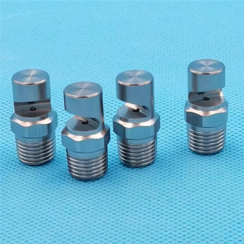 Deflected wide-angle low pressure flat fan nozzle,wide angle foodjet water curtain nozzle,large flow fan spray for descaling