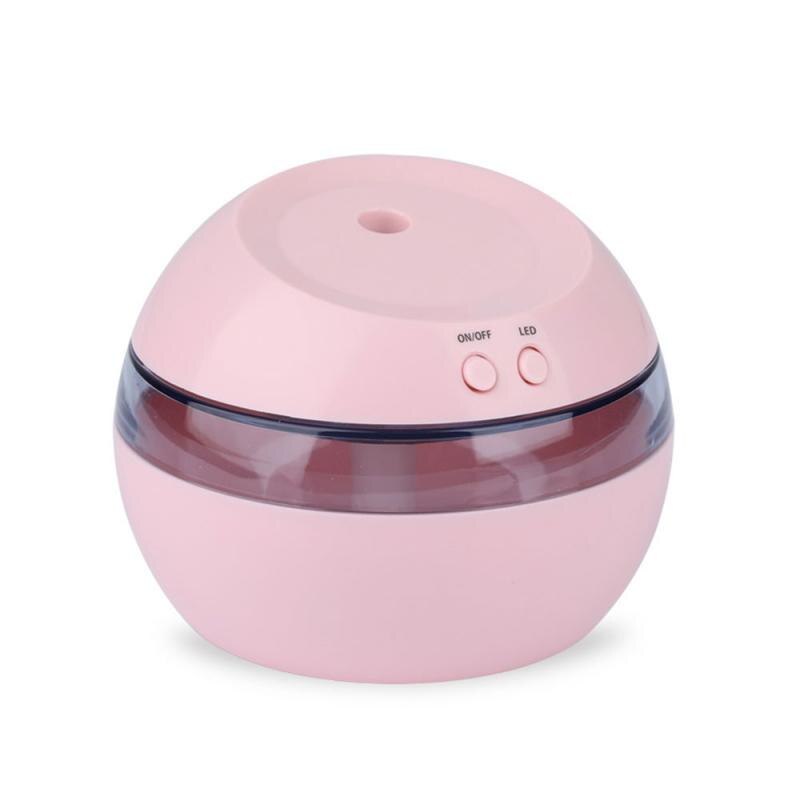 Air Humidifier Ultrasonic Essential Oil Diffuser USB Soft Light Humidifier Car Goods Humidifier Oil Diffuser Air Humidifier: Pink
