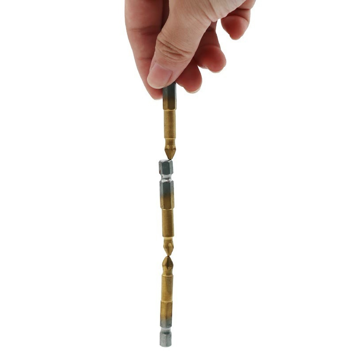 5/10 st halkfria elektriska skruvmejselbits 1/4 " sexkantsbits med titanbeläggning  ph2 magnetiska elektriska skruvmejselbits