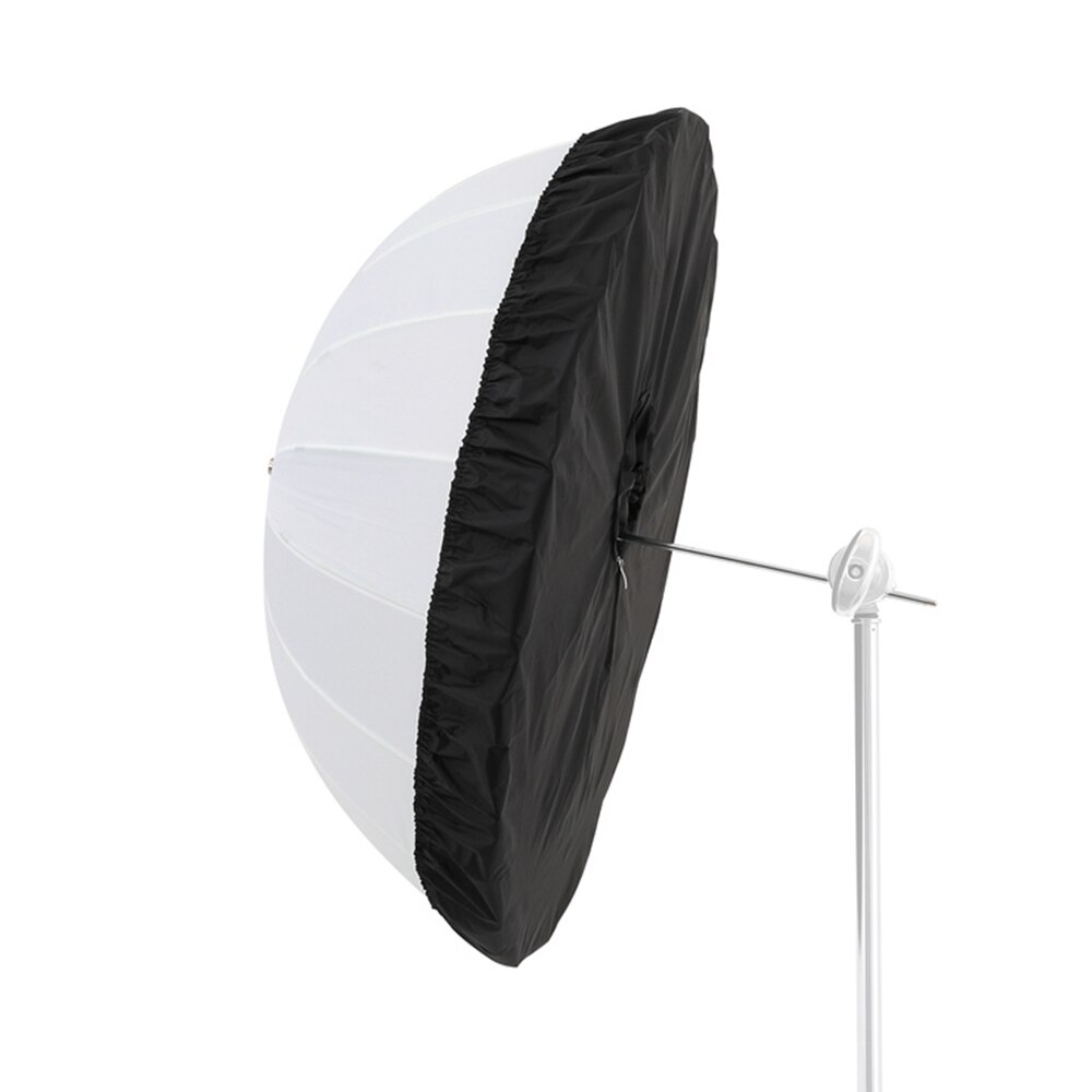 Godox UB-85D 85cm White Parabolic Reflective Transparent Soft Umbrella Studio Light Umbrella with Black Silver Diffuser Cover: Kit 1