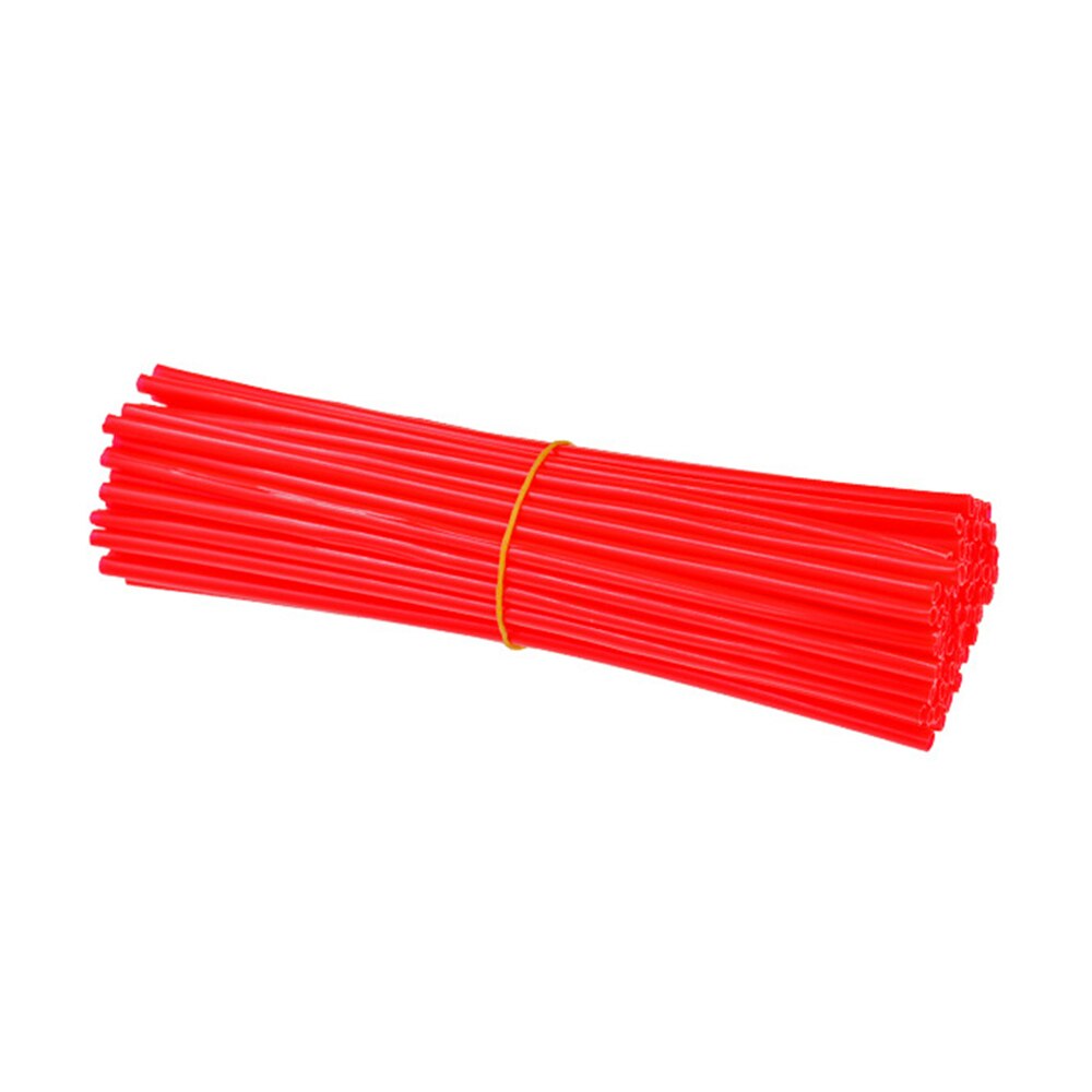 72pcs Universal Motorcycle Dirt Bike Enduro Wheel Rim Spokes Skins Off Road Shrouds Covers Universal: A